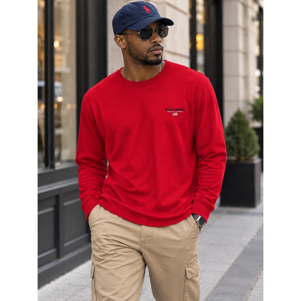 Polo Sport Ralph Lauren Vintage Casual Thermal Shirt Men's XL RARE